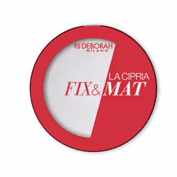 Deborah Milano La Cipria Fix&mat, 8.5 g, Pelle universale, Tutti le tonalità della pelle, Translucent, Vasetto, Polvere compa ...