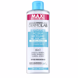 Dermolab Acqua Micellare Idratante 6 In 1 400ml, Donna, 400 ml, Pelle universale, Detergente, Idratante, Rinfrescante, Emolli ...