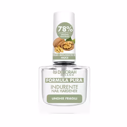 Deborah Milano Smalto Indurente Formula Pura 8.5ml, Rinforzante per unghie, Donna, 8,5 ml, Bottiglia, Canfora, Formaldeide, T ...