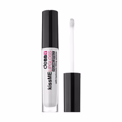 deBBY kissME LIPGLOSS 02 - white pearly, Bianco, white pearly, Idratante, Volumizzante, Acido ialuronico, Bottiglia, POLYBUTE ...