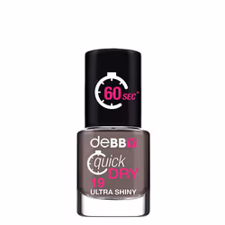 deBBY quickDRY 19 stone grey, Grigio, stone grey, Colorante, Lucida, Bottiglia, Spazzola