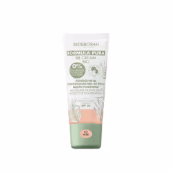 Deborah Milano Formula Pura BB Cream Bio 02 Nude, BB crema, 30 ml, Donna, Pelle universale, Chiara, Levigante
