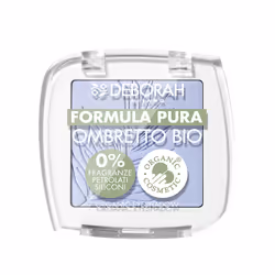 Deborah Milano Ombretto Formula Pura Mono Bio 6 Sky Blue, Polvere, Levigante, Blu, Sky Blue, 1 colori, Satinata