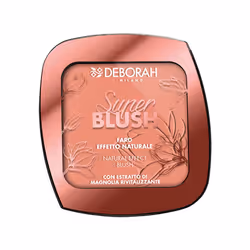 Deborah Milano Super Blush 02 Coral Pink 9g + Pennello Omaggio, Corallo, Coral Pink, 1 colori, Polvere, Custodia compatta, Na ...