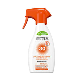 Dermolab Latte solare SPF 30 Lait de protection solaire Visage et corps