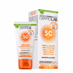Dermolab Crema solare SPF 50+, Crème d’écran solaire, Visage, Tube, Élasticité, Hydratant, Protection, Lissage, Tous types de ...