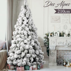 Flora - Albero Di Natale Innevato Des Alpes 210cm 468 Rami Super Folto Effetto Neve