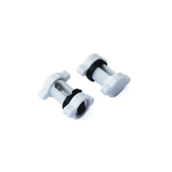 Masidef Morsetto per cavi 'Block Fix' in nylon bianco 2 pz.