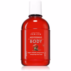 Il bagno schiuma Perlier Pomegranate garantisce momenti di benessere e di meritato relax dopo una giornata pesante.