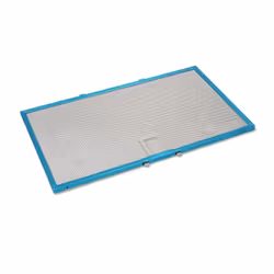 filtro metallo, 32,5cm, 19cm, 8mm, Contenuto in pezzi: 1 ALLUMINIO ANODIZZATO. DIMENSIONI: 325X189,5X8MM.