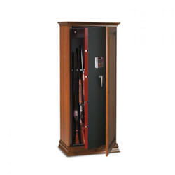 Technomax - Fuciliera con tesoretto rivestita in legno technosafe Match - 10 Combinazione Elettronica