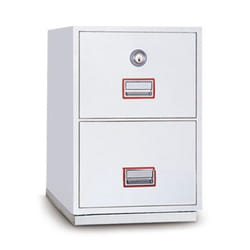 Classificatore Ignifugo Serratura a Chiave 2 Cassetti Technomax - 787X528X675Mm