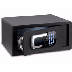 CARATTERISTICHE TECNICHE - Spessore porta: 5 mm. - Spessore corpo: 2 mm. - Serratura motorizzata controllata da un congegno e ...