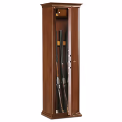 Armadio Di Sicurezza A Chiave Per 7 Fucili Serie Riv. Legno Technomax 1520x470x360mm - Vista aggiuntiva 2