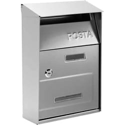 Technomax - cassetta postale per posta lettere acciaio inox esterno giglio