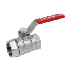 Giacomini - Valvola a sfera f/f 1 pollice maniglia a leva rossa R250X005