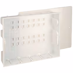 Cassetta in plastica con coperchio Per collettori: In barra da 3/4" o 1" (interasse 35 mm) Modulari DN25 Componibili R580CY06 ...