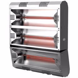 Stufa Elettrica Stufa Elettrica ad Infrarossi da Parete o Soffitto 51,5x49,6x31,3 cm 6000W Moel Hathor 79304 La versione trad ...