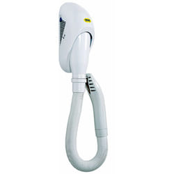 Moel - Asciugacapelli Phon da Parete con Tubo 700W Elephon 320TC Bianco