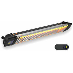Mo-el - Stufa Elettrica ad Infrarossi 72,5x12,5x8,5 cm da Parete Soffitto 1200W Moel Iris 866NRC