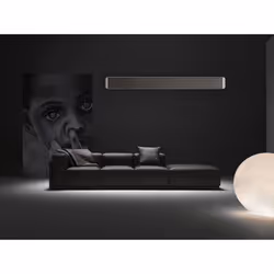 Stufa Elettrica ad Infrarossi 155x20,1x5,8 cm da Soffitto 2400W in Alluminio Moel Hot-Top Nera - Vista aggiuntiva 4