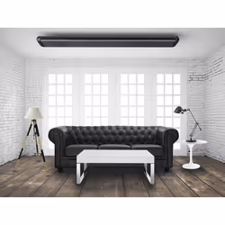 Stufa Elettrica ad Infrarossi 195x20,1x5,8 cm da Soffitto 3200W in Alluminio Moel Hot-Top Nera - Vista aggiuntiva 3