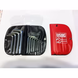 SERIE SET KIT CHIAVE ESAGONALE CHIAVI ESAGONALI IN POLLICI 12 PZ USAG 280P/SE12 SERIE DI 12 CHIAVI A BRUGOLA ESAGONALI SUPER ...