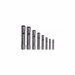 Serie di 8 chiavi a tubo doppie - 288 N 6x7-8x9-10x11-12x13-14x15-16x17-18x19-20x22 mm - Fornita con spina di manovra 292/1