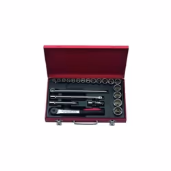 Codice: 8010239044753 Marca: USAG. Cassetta attrezzi professionali Usag che contiene: 8 Chiavi esagonali mm.46-80 , 2 Prolung ...