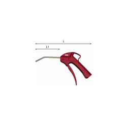 Usag - 927 b pistola soffiaggio canna corta 108mm in plastica antiurto progressiva