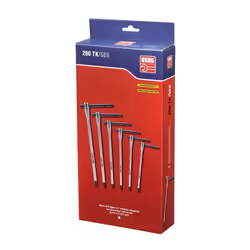 USAG 280 TK/SE6 SERIE KIT 6 CHIAVI A T MASCHIO ESAGONALI IMPUGNATURA SCORREVOLE Caratteristiche Per viti con esagono incassat ...