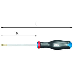 Art. 324pz giravite professionale pz 2x100 - Usag
