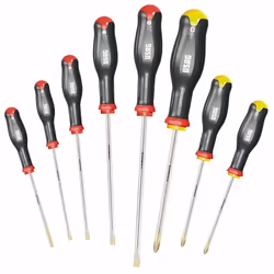 USAG 324 SH8 SERIE SET KIT 8 GIRAVITI PROFESSIONALI CACCIAVITI A CROCE E TAGLIO CARATTERISTICHE • 324 D/0,4x2,5x50 • 324/0,5x ...