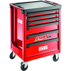 Carrello Portautensili Start Modello 516ST6 Con 6 Cassetti Ruby Red - Rosso Rubino - Usag