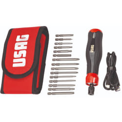 Usag - Giravite elettrico in astuccio con inserti 16 pezzi U03240801