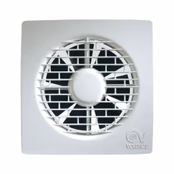 Aspiratore diametro 120 con timer da muro PUNTO FILO MF 120/5" T Vortice 11128 Applicabile al soffitto, controsoffitto e a ve ...