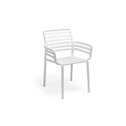 Sedia Doga Armchair con Braccioli - Bianco - Nardi