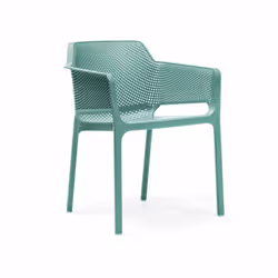 Nardi Net, Seduta in rete, Quadrato, Colore menta, Polipropilene (PP), Griglia, 4 gamba/gambe