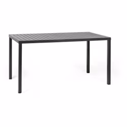 Il tavolo Cube è solido e dalle linee essenziali, è un tavolo professionale da giardino in resina con piano rettangolare in D ...