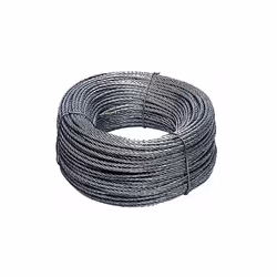 In acciaio zincato, con anima interna in nylon, resistenza 120 kg/mm2. Impiego: multiuso, non impegnativo.
