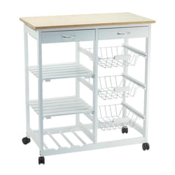 CARRELLO REGINA DA CUCINA 3 CESTI E 2 RIPIANI 67X37X76 CM CASACOLLECTION