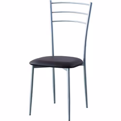 Sedia marrone scuro 41x48x92 cm metallo-pvc Scopri la sedia Marta, un elegante complemento d'arredo che unisce stile e funzio ...