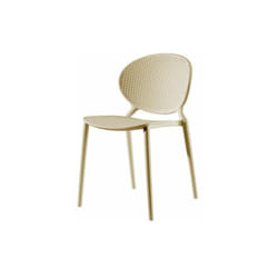 Set 4 Sedie Demetra in Polipropilene 57x47cm-H79cm Tortora