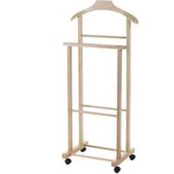 Casa Collection - Indossatore Appendiabiti in Legno di Faggio Salvaspazio Ingresso 5x44,5x97,5H cm