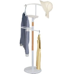 Casa Collection - Appendiabiti Indossatore a Piantana Stand Attaccapanni Colore Naturale e Bianco