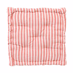 Codice: 8010402465897 Marca: CASA COLLECTION. CUSCINO DA PAVIMENTO-FUTON RONA 40X40 CM RIGATO ROSSO BIANCO