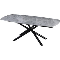 Tavolo Da Pranzo Ryder 140 Top In Ceramica Grigio
