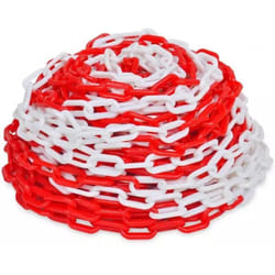 Mistral - catena segnaletica in plastica bicolore rosso bianco pvc Ø6mm 25m