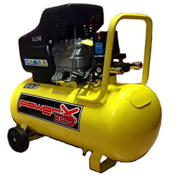 Compressore lubrificato olio 50Lt 2 manometri 2 connettori mistral
