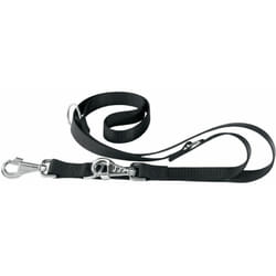 Club ga Guinzaglio regolabile in nylon per l'addestramento di cani - in vari colori e misure. Variante GA20/200 - Misure: 20 mm x l 200 cm - Nero